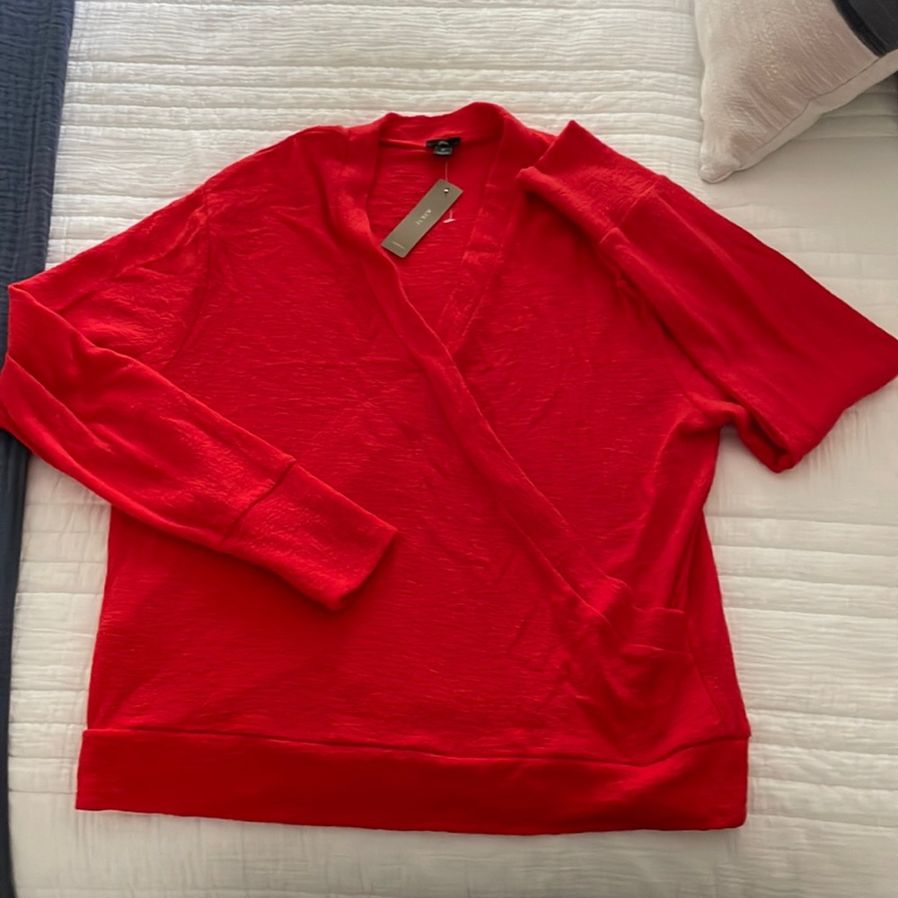 NWT J Crew faux wrap top
